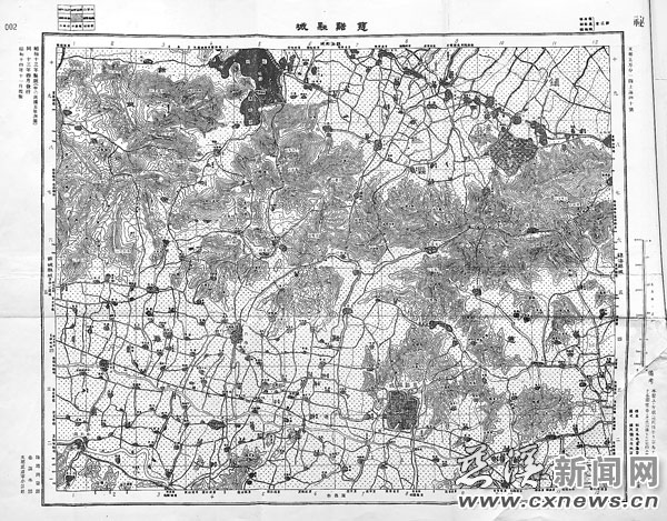 市档案局公布五幅日军秘密地图